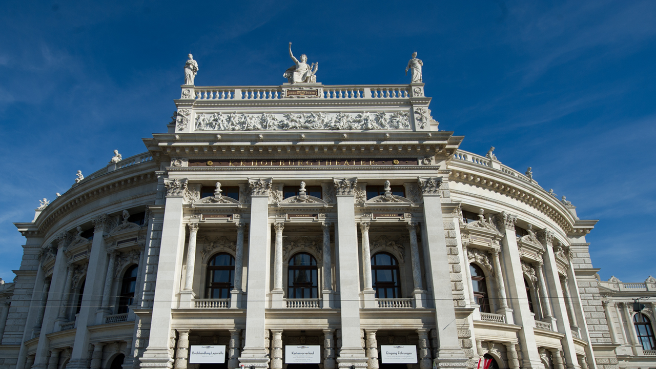 Blick auf das Wiener Burgtheater.