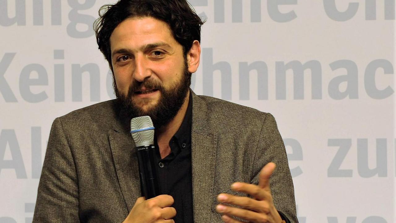 Der Soziologe Aladin El-Mafaalani auf der Frankfurter Buchmesse 2018 Der Soziologe Aladin El-Mafaalani auf der Frankfurter Buchmesse 2018