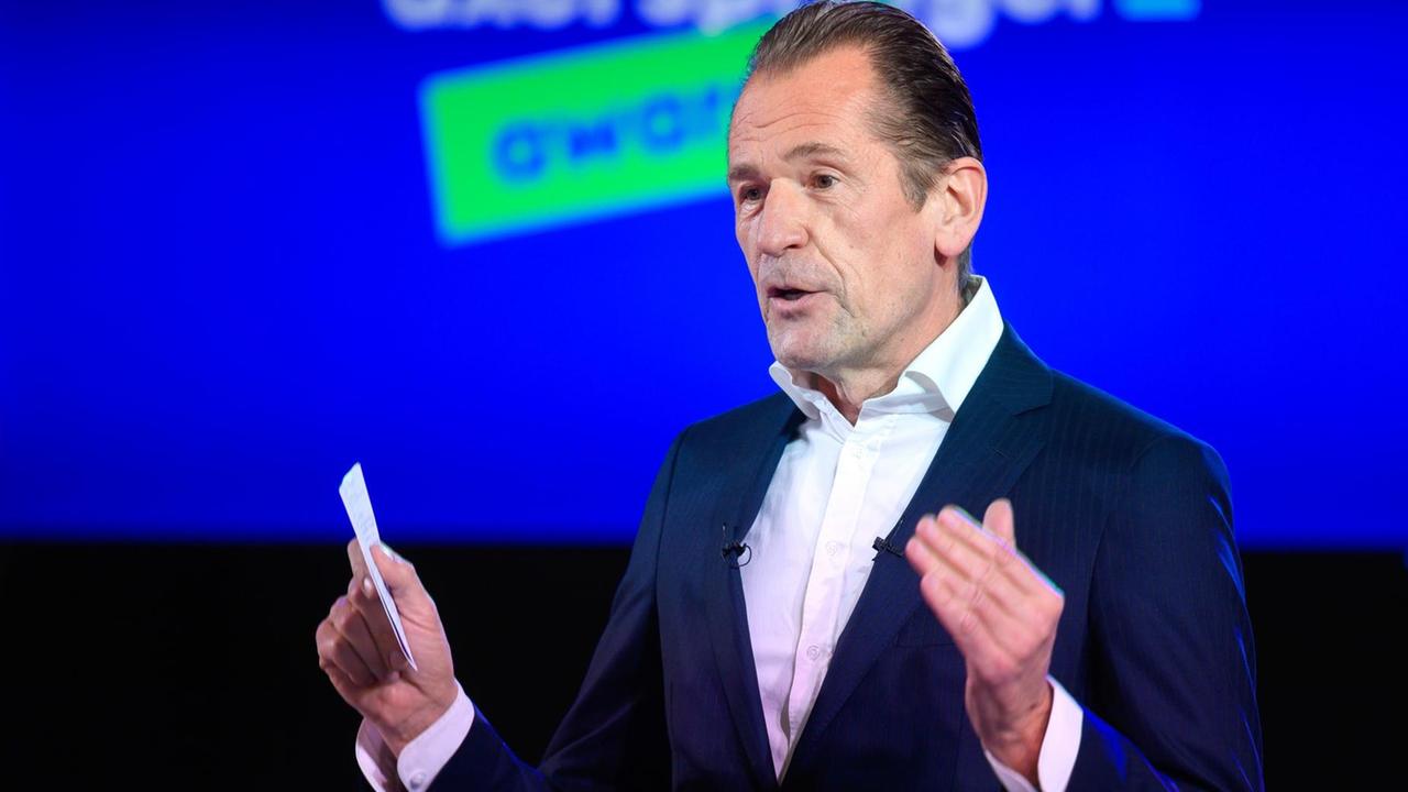 Mathias Döpfner, Vorstandsvorsitzender der Axel Springer SE, spricht während einer Veranstaltung Mathias Döpfner, Vorstandsvorsitzender der Axel Springer SE, spricht während einer Veranstaltung