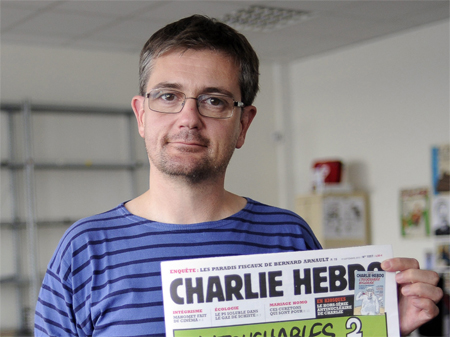 Stéphane Charbonnier, Chefredakteur und Zeichner des satirischen Blattes "Charlie Hebdo" Stéphane Charbonnier, Chefredakteur und Zeichner des satirischen Blattes "Charlie Hebdo"