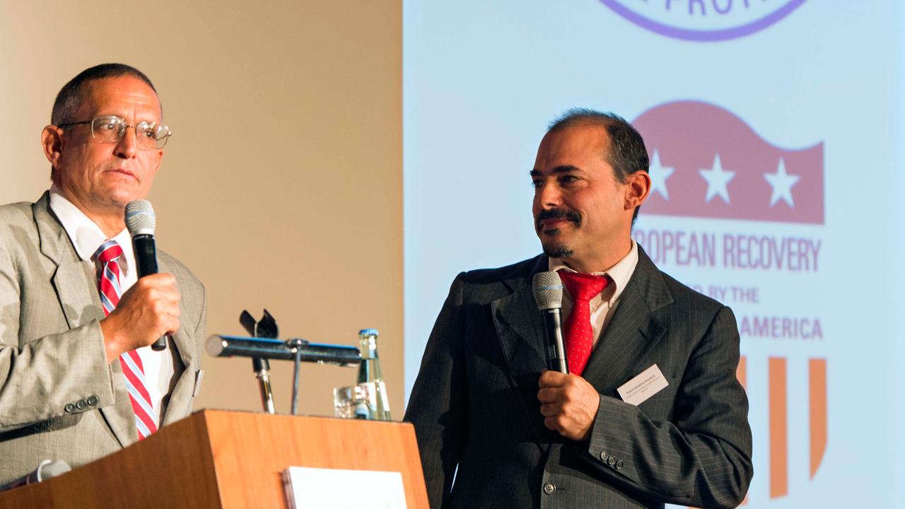 US-Aktivisten YES MEN provozieren im Vorfeld der UN-Klimakonferenz in Bonn 2017 (COP 23). US-Aktivisten YES MEN provozieren im Vorfeld der UN-Klimakonferenz in Bonn 2017 (COP 23).