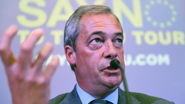 Der britische Europagegner und UKIP-Chef Nigel Farage.