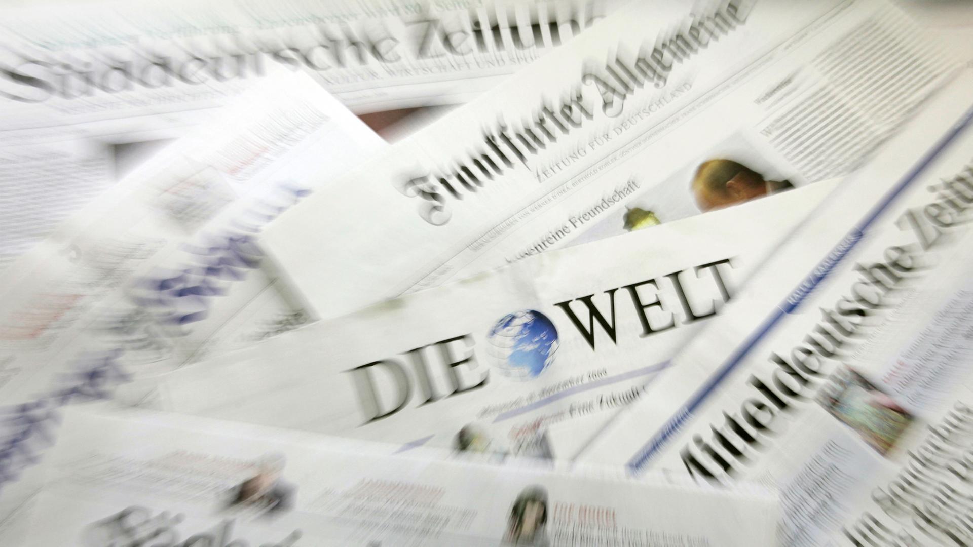 Verschiedene deutsche Tageszeitungen liegen zur Presseschau bereit. Verschiedene deutsche Tageszeitungen liegen zur Presseschau bereit.