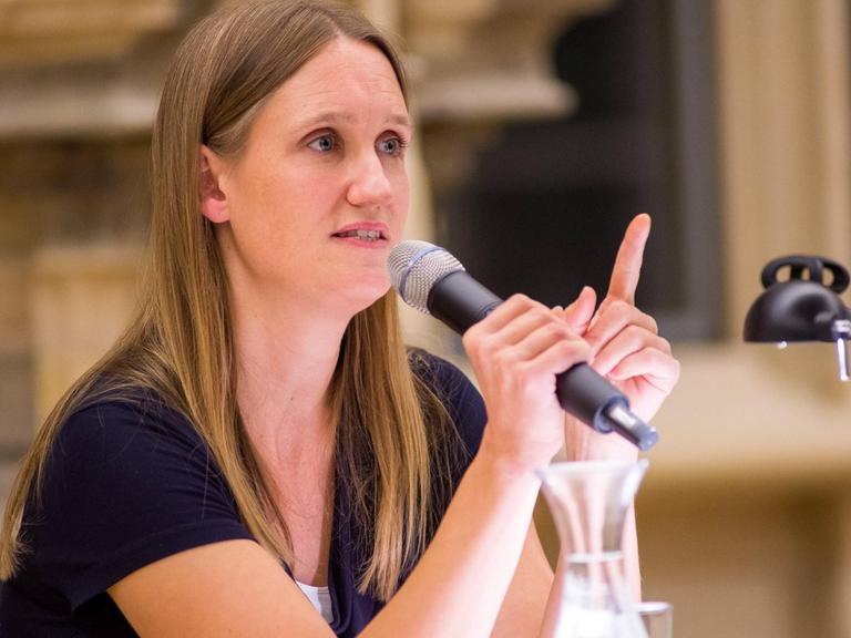 Syrien-Expertin und Autorin Kristin Helberg auf dem 20. Literaturfestival des Vereins Erfurter Herbstlese 2016.