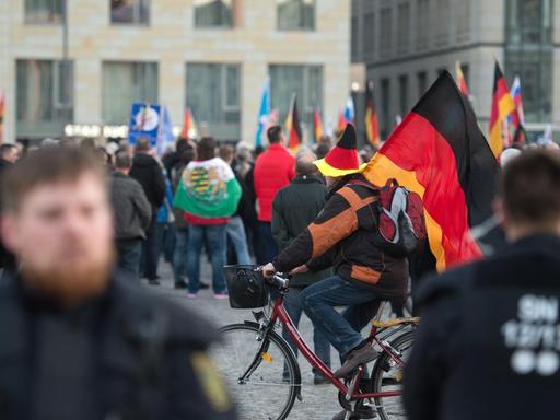 Montagsdemonstration in Dresden.