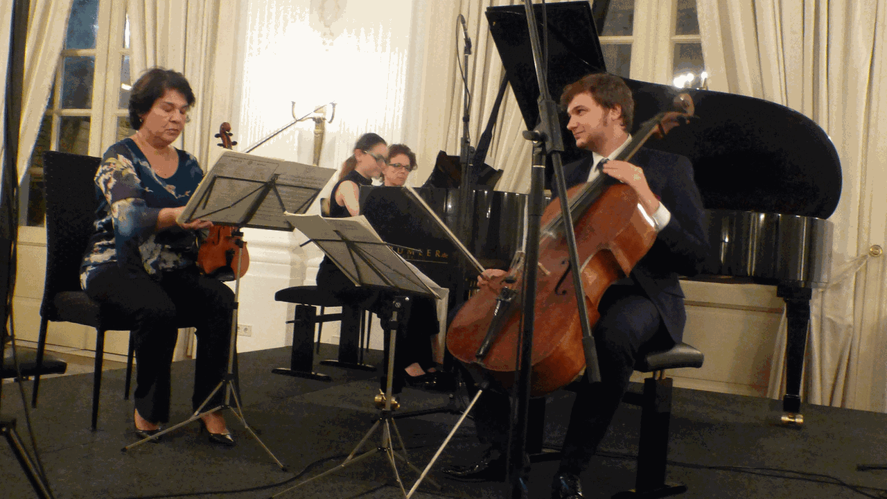 Konzert des Trios Mihaela Martin, Violine, Andrei Ioniţă, Violoncello, und Daria Tudor, Klavier am 10.3.20 in der Redoute Bonn-Bad Godesberg