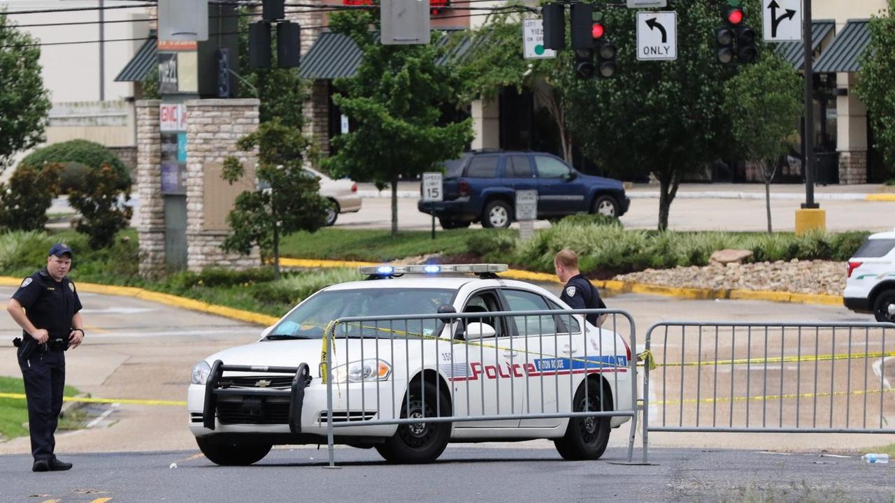 Polizeisperre nach dem Anschlag in Baton Rouge Polizeisperre nach dem Anschlag in Baton Rouge
