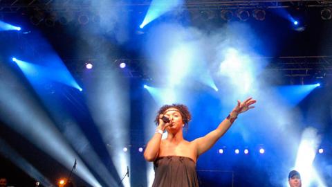 Die brasilianische Sängerin Anelis Assumpção