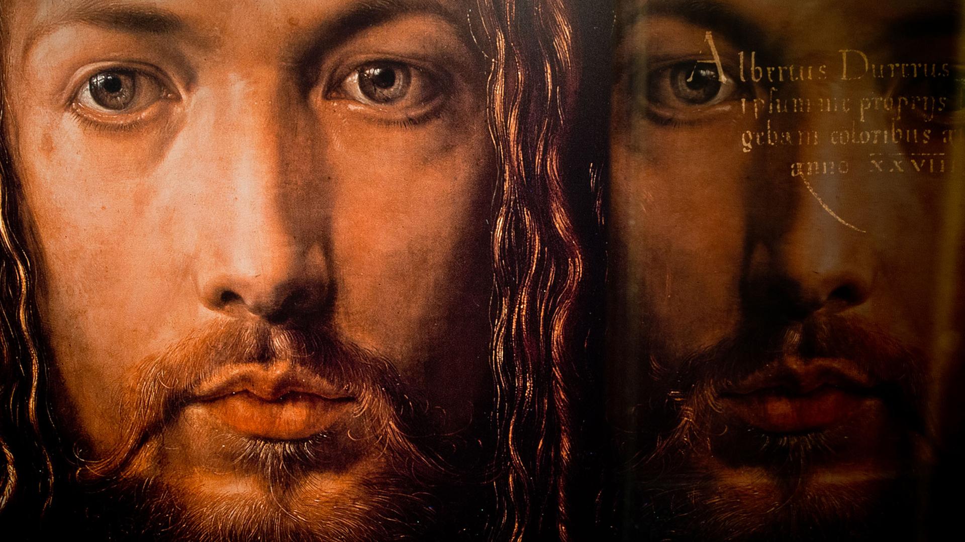 Die Kopie "Selbstbildnis im Pelzrock", die den Maler Albrecht Dürer darstellt, ist am 11.03.2014 im Albrecht-Dürer-Haus in Nürnberg (Bayern) zu sehen. Foto: Daniel Karmann/dpa Die Kopie "Selbstbildnis im Pelzrock", die den Maler Albrecht Dürer darstellt, ist am 11.03.2014 im Albrecht-Dürer-Haus in Nürnberg (Bayern) zu sehen. Foto: Daniel Karmann/dpa