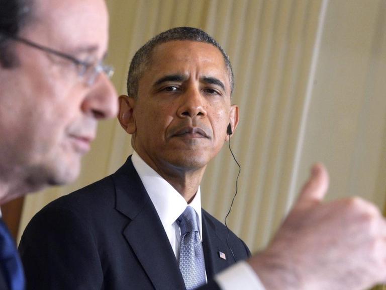 Francois Hollande (l.) mit Barack Obama