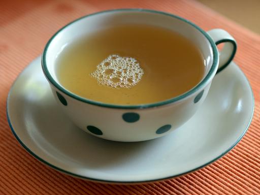 Ein Tasse grüner Tee