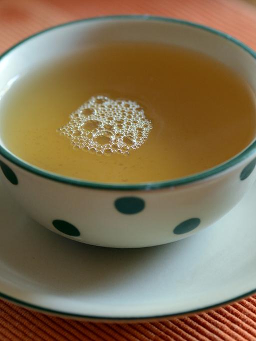 Ein Tasse grüner Tee