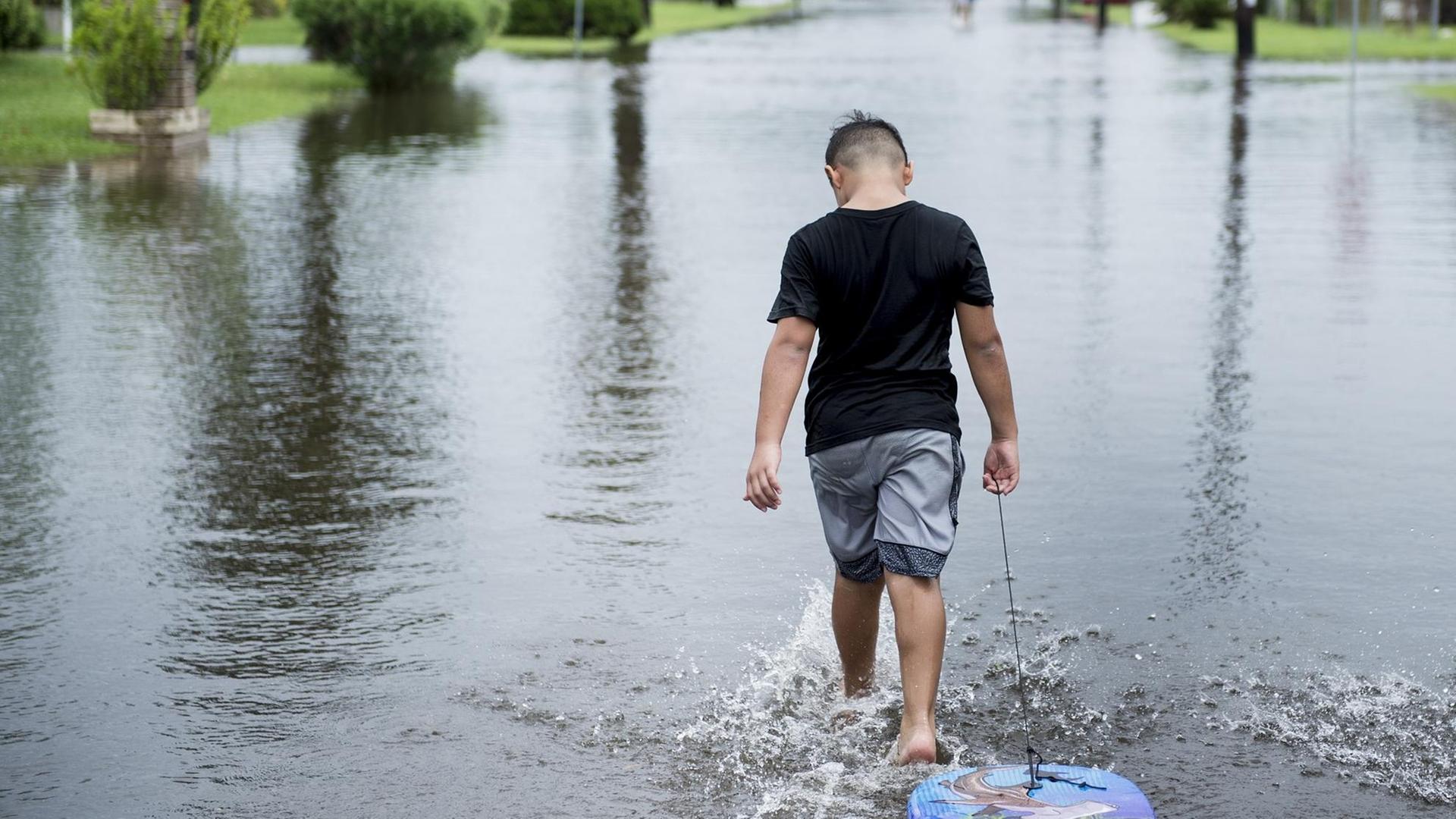 Nach dem Hurrikan Harvey in Texas Nach dem Hurrikan Harvey in Texas