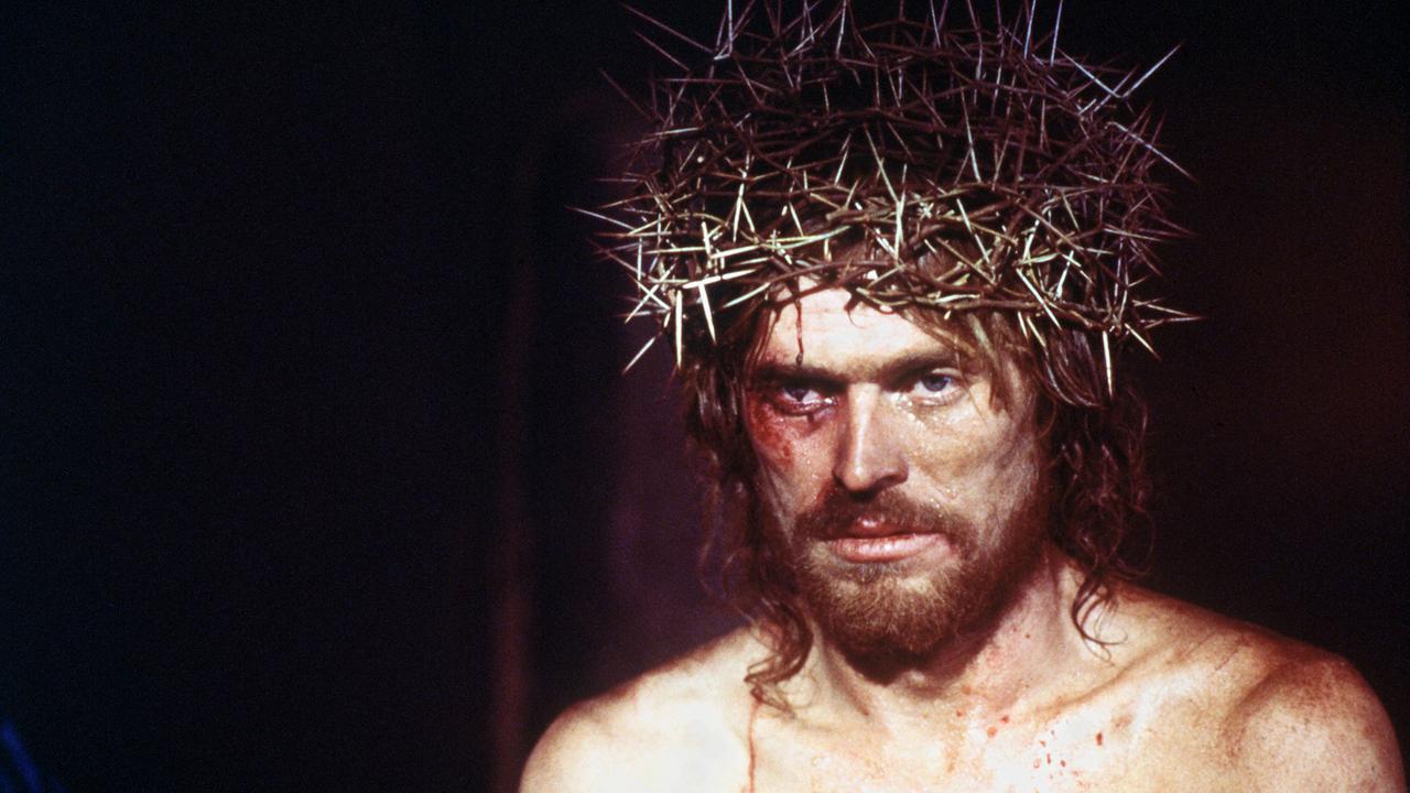 Willem Dafoe als Jesus mit Dornenkrone in "Die letzte Versuchung Christi" von Martin Scorsese von 1988 Willem Dafoe als Jesus mit Dornenkrone in "Die letzte Versuchung Christi" von Martin Scorsese von 1988