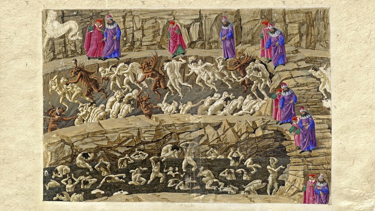 Aus dem Dante-Zyklus von Sandro Botticelli