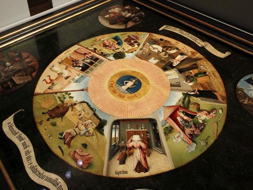 "Die sieben Todsünden" von Hieronymus Bosch