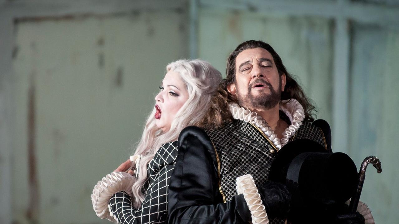 Bühnenorchesterprobe zur Oper "Il Trovatore" von Giuseppe Verdi an der Staatsoper im Schillertheater, Berlin Bühnenorchesterprobe zur Oper "Il Trovatore" von Giuseppe Verdi an der Staatsoper im Schillertheater, Berlin