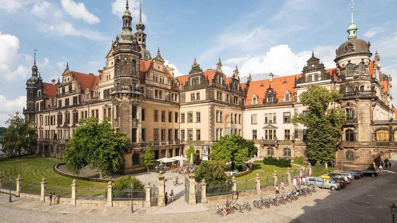 Das Dresdner Residenzschloss. Das Dresdner Residenzschloss.