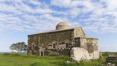 Die Ruine der griechisch-orthodoxen Kirche Yason Kilisesi in Ordu (Türkei).