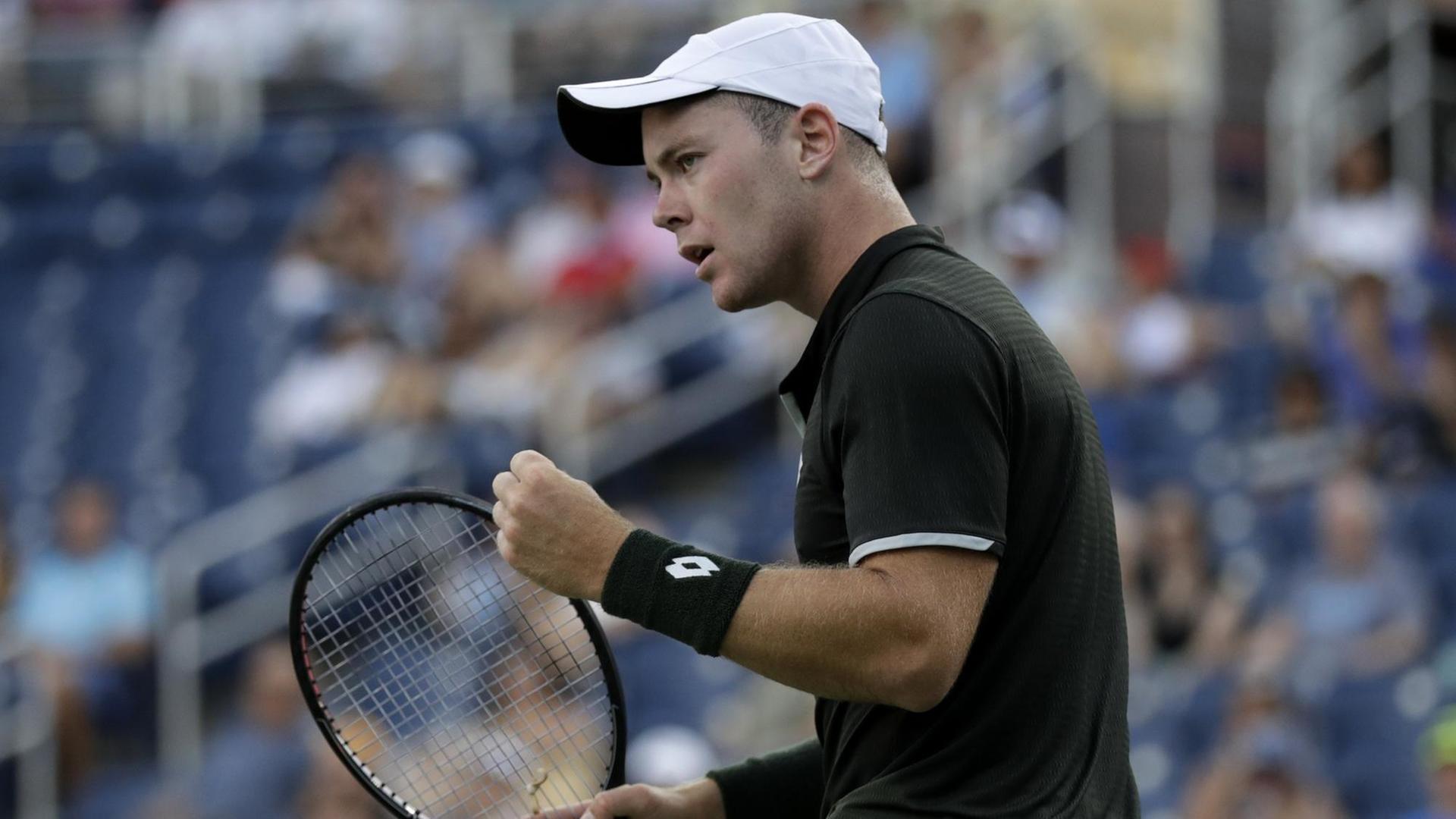 Der deutsche Tennisprofi Dominik Koepfer bei den US Open Der deutsche Tennisprofi Dominik Koepfer bei den US Open