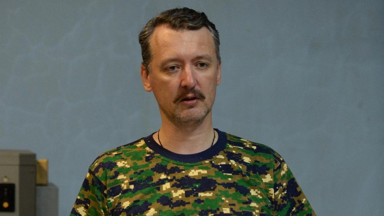Igor Strelkow im Jahr 2014. Damals war er Verteidigungsminister der Separatistenrepublik in Donezk.