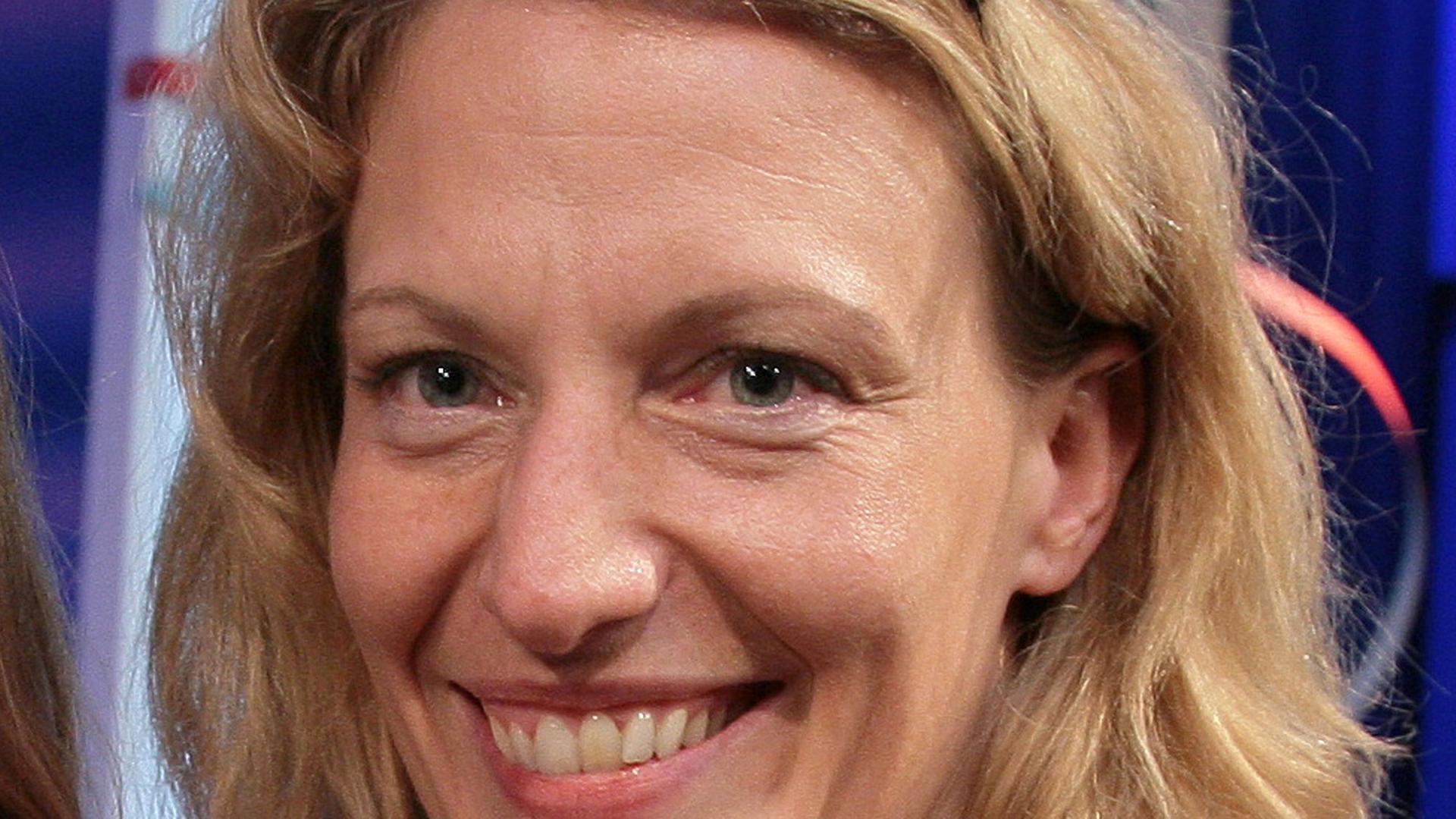 Die Regisseurin Brigitte Maria Bertele freut sich am Dienstag (26.08.2008) in Berlin über den First Steps Award Die Regisseurin Brigitte Maria Bertele freut sich am Dienstag (26.08.2008) in Berlin über den First Steps Award