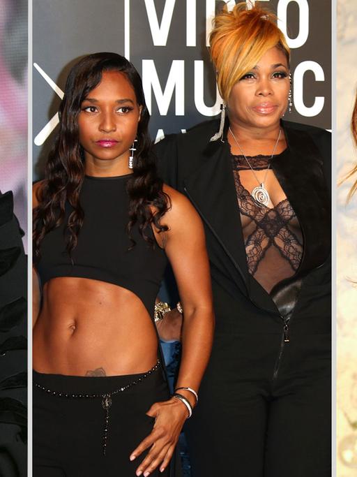 Lady Gaga (l), Rozonda "Chilli" Thomas und Tionne "T-Boz" Watkins und Tori Amos