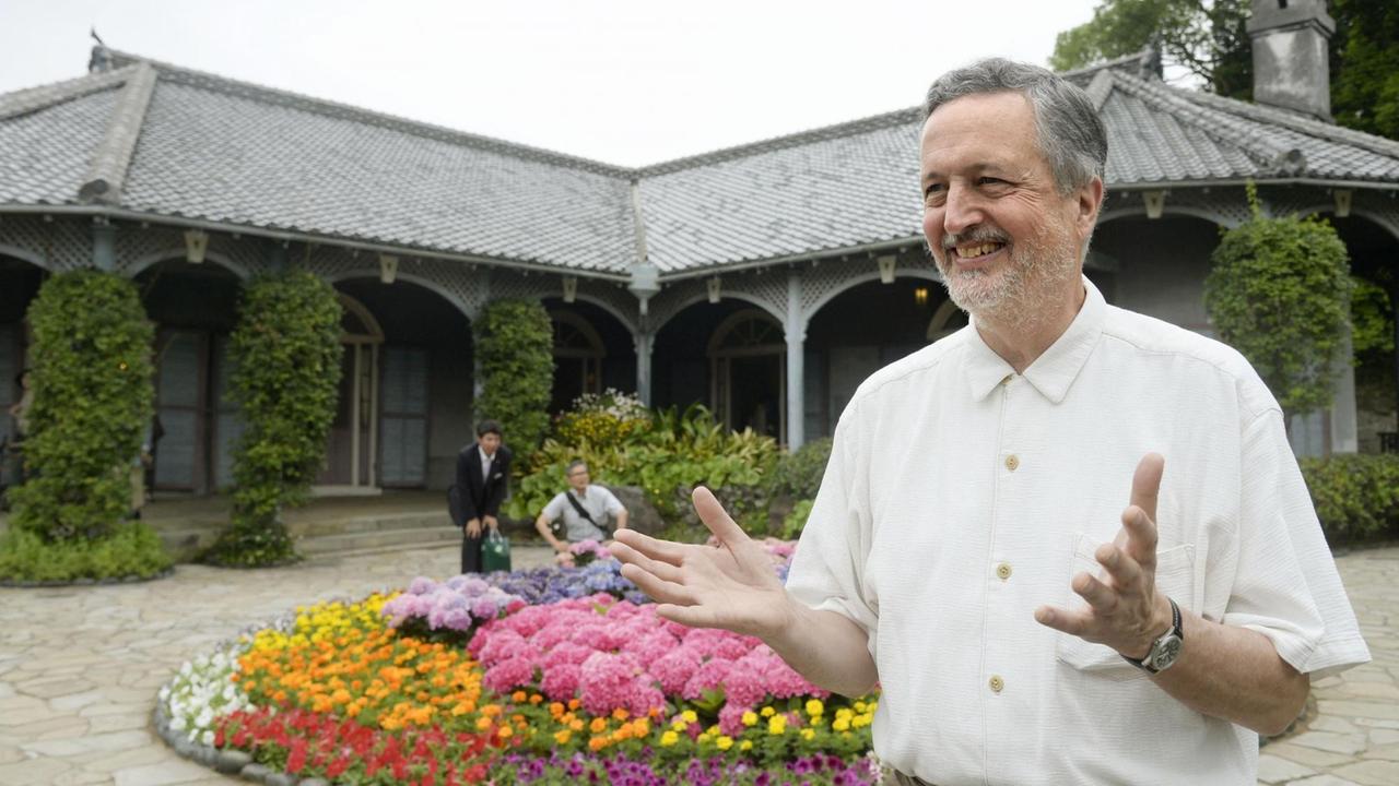 Brian Burke-Gaffney, Direktor des Glover-Garden in Nagasaki. Brian Burke-Gaffney, Direktor des Glover-Garden in Nagasaki.