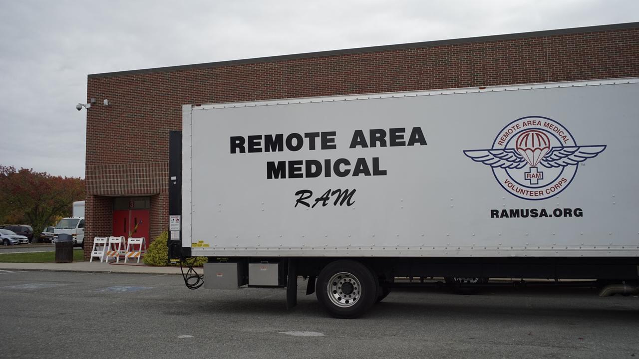Der Remote Area Medical Truck - Ein Krankenhaus auf Rädern. Der Remote Area Medical Truck - Ein Krankenhaus auf Rädern.