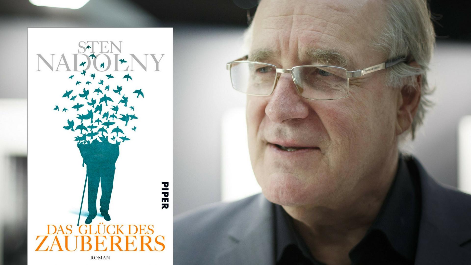 Der Schriftsteller Sten Nadolny. Links: sein neues Buch "Das Glück des Zauberers". Der Schriftsteller Sten Nadolny. Links: sein neues Buch "Das Glück des Zauberers".