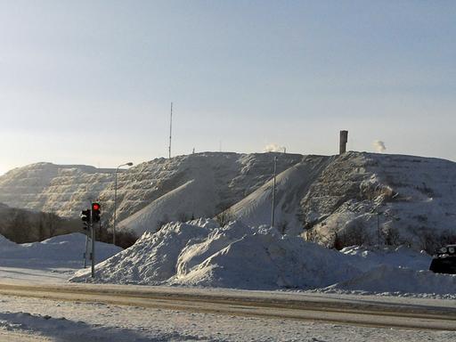 Kiruna - Die Eisenerzmine Kirunavaara prägt das Leben in der Stadt