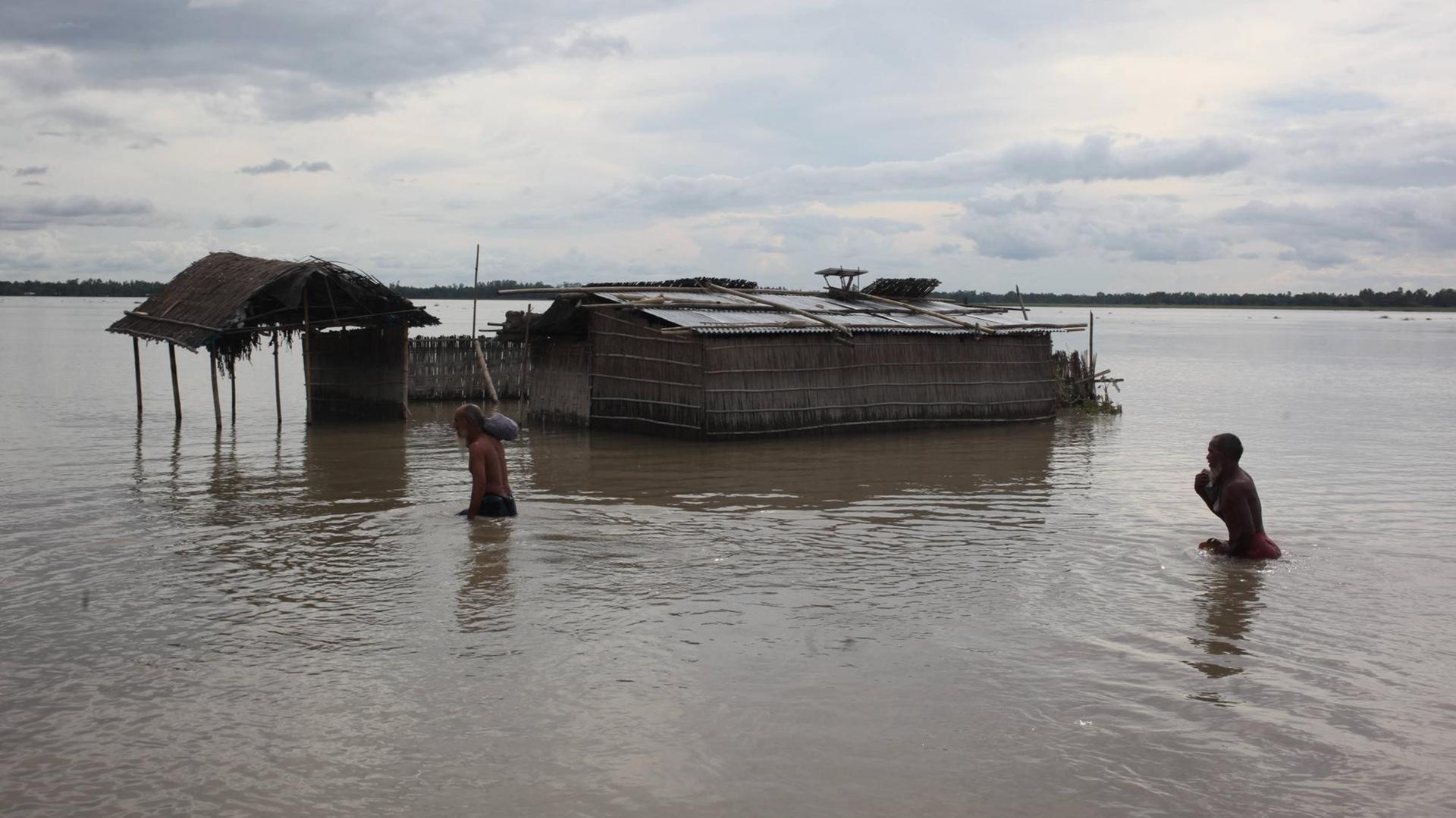 Überschwemmungen in Kurigram in Bangladesch. Überschwemmungen in Kurigram in Bangladesch.