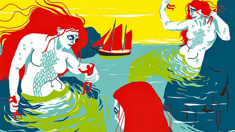 Aus "Sagenhafte Kreaturen" von Anna Gusella (Illustration) / Andrea Baron (Text) Aus "Sagenhafte Kreaturen" von Anna Gusella (Illustration) / Andrea Baron (Text)