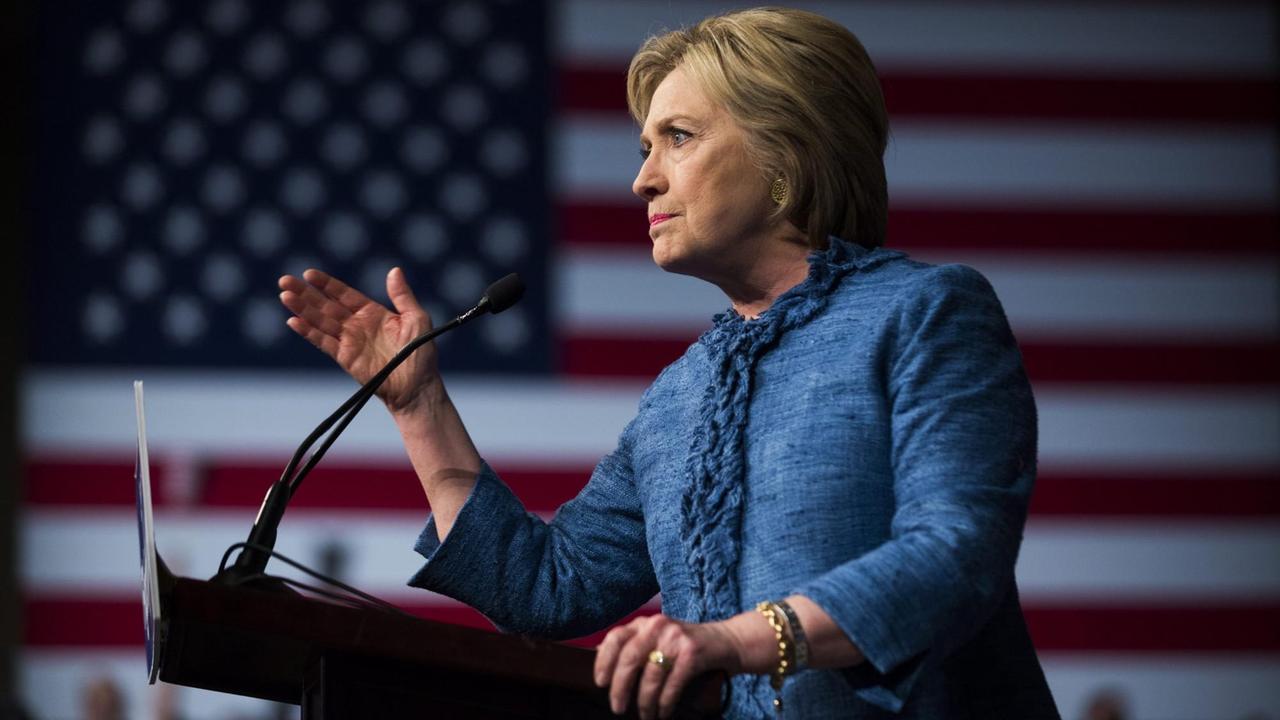 Die demokratische Bewerberin um die US-Präsidentschaftskandidatur, Hillary Clinton