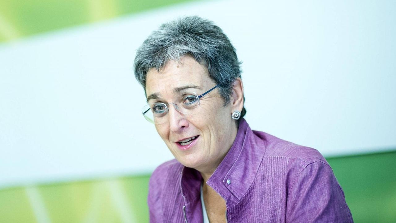 Die Vizepräsidentin des Europäischen Parlaments, Ulrike Lunacek von den österreichischen Grünen Die Vizepräsidentin des Europäischen Parlaments, Ulrike Lunacek von den österreichischen Grünen
