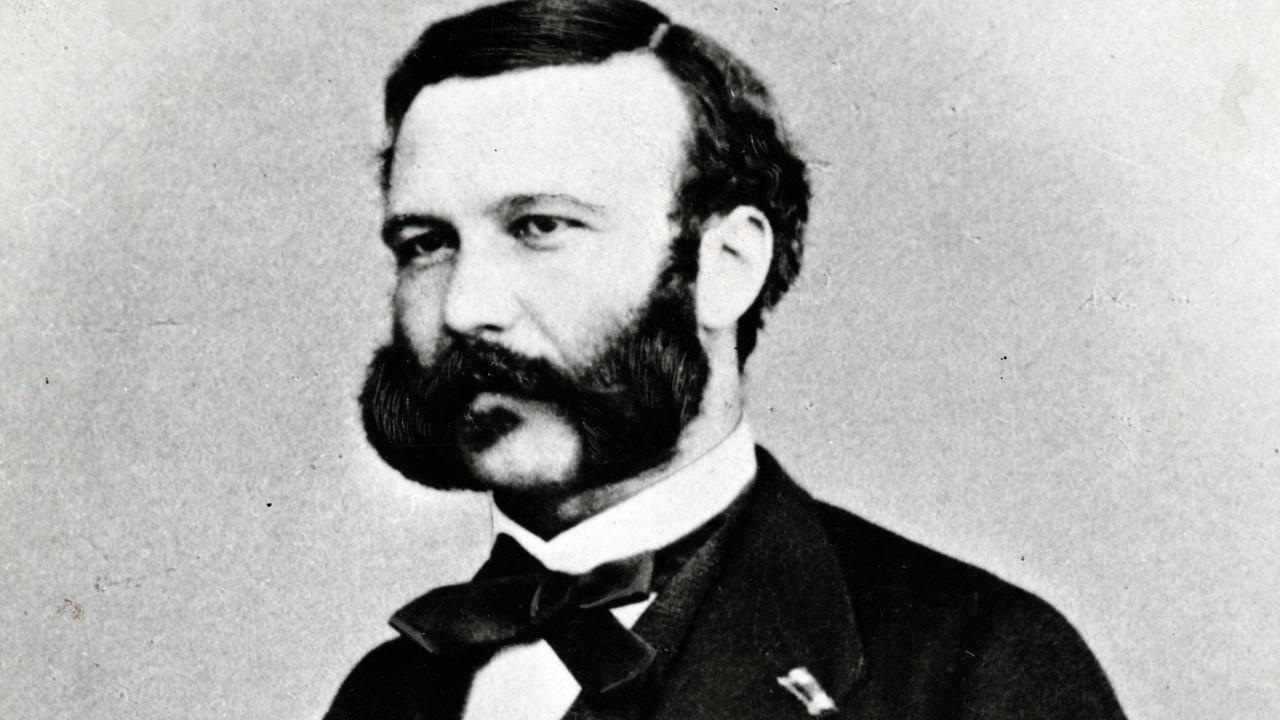 Ein Porträt von Henry Dunant aus dem Jahr 1864. Ein Porträt von Henry Dunant aus dem Jahr 1864.