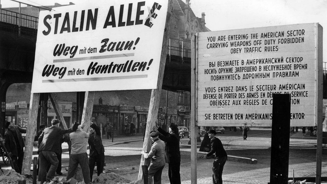 Schilderkrieg an der Sektorengrenze Schilderkrieg an der Sektorengrenze