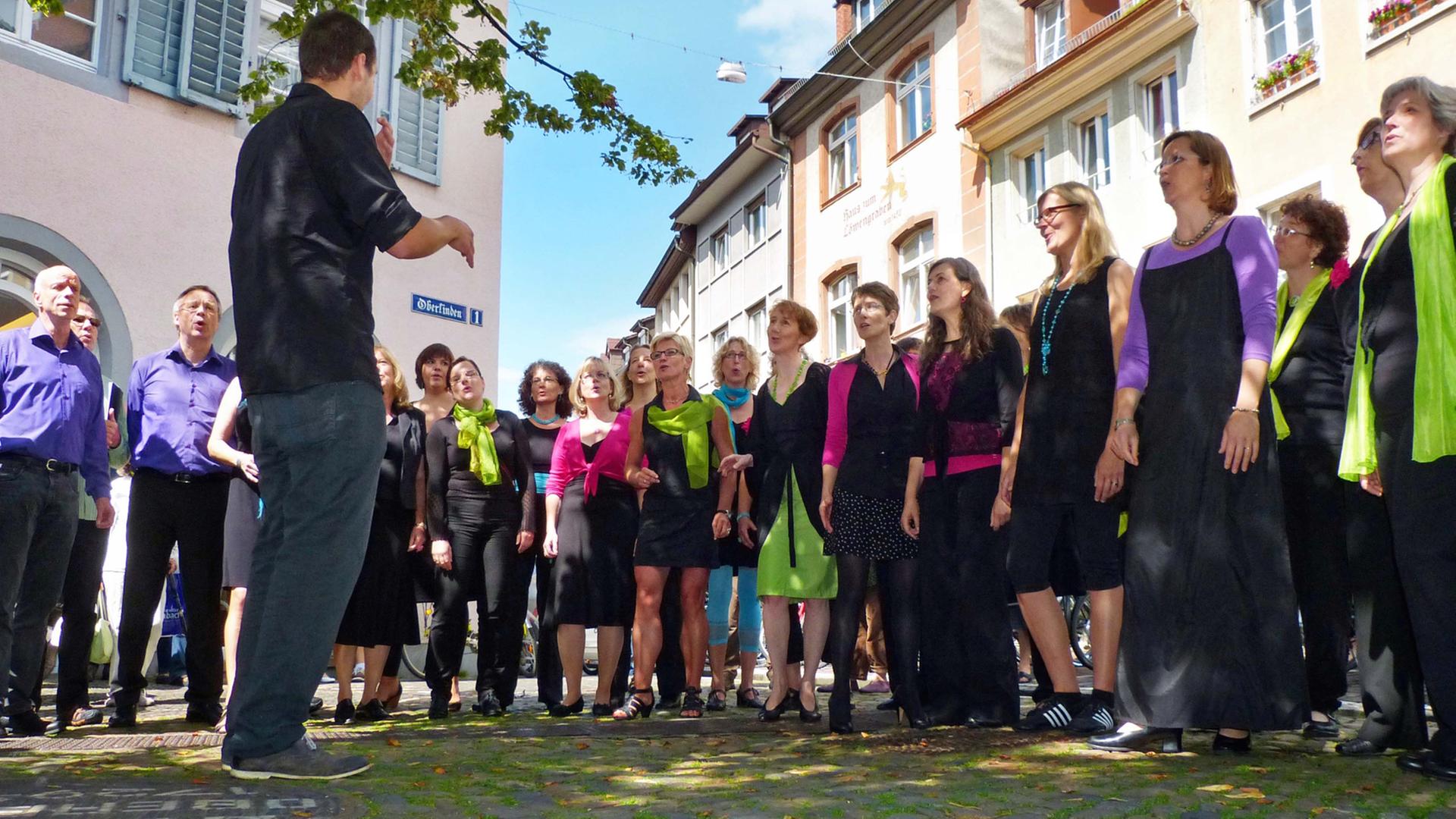 Der Chor Rhythmix aus der Nähe von Freiburg im Breisgau