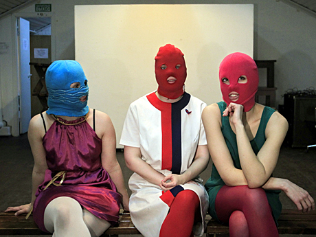 Mitglieder der radikal-feministischen Band Pussy Riot aus Russland geben AP ein Interview. Mitglieder der radikal-feministischen Band Pussy Riot aus Russland geben AP ein Interview.