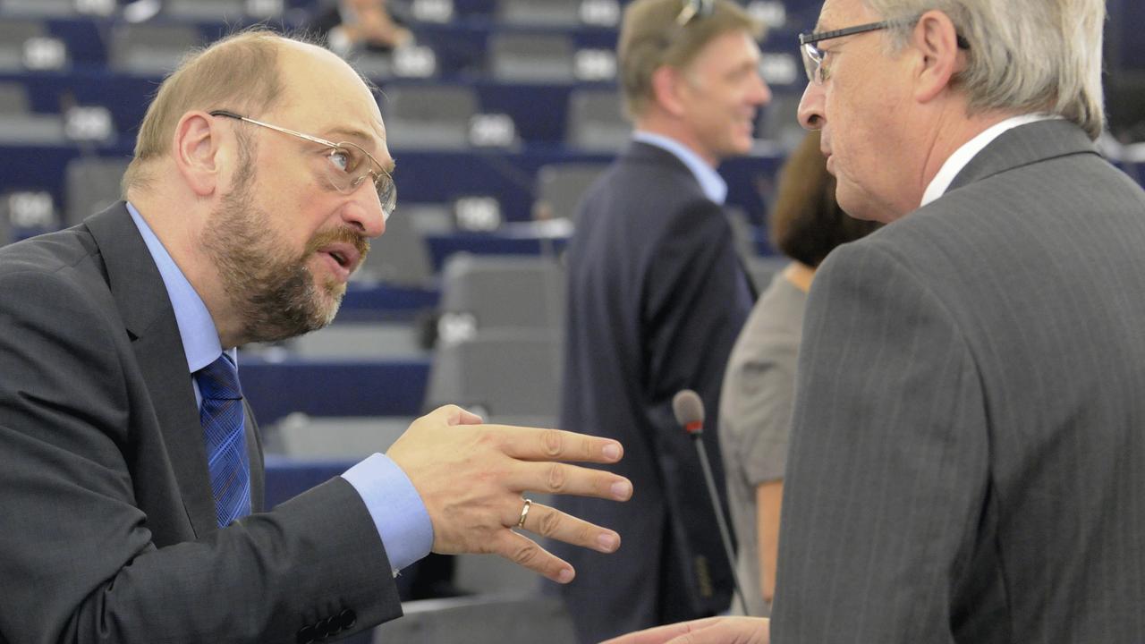Martin Schulz und Jean-Claude Juncker im Gespräch Martin Schulz und Jean-Claude Juncker im Gespräch