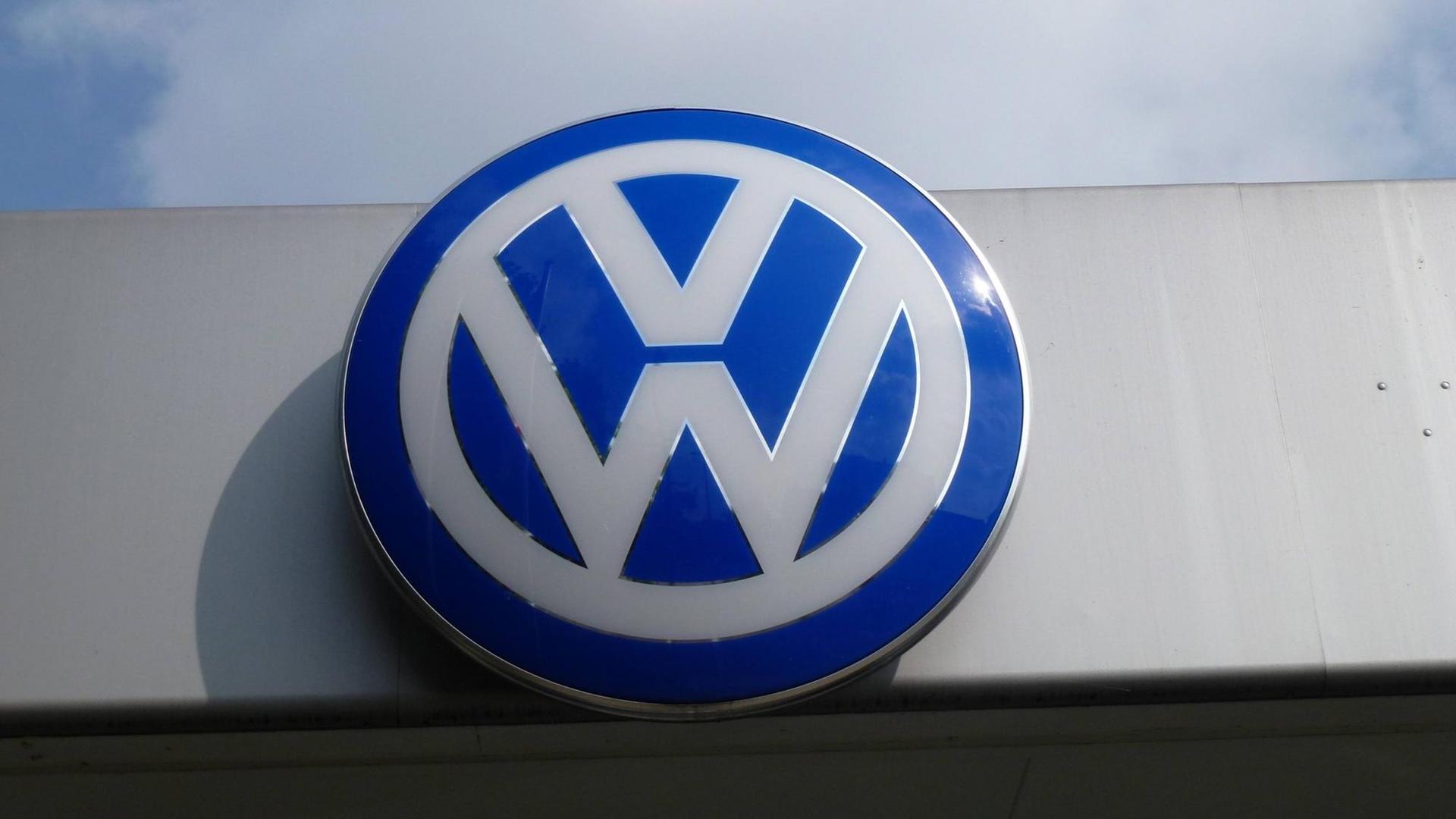 Logo des deutschen Fahrzeugherstellers Volkswagen
