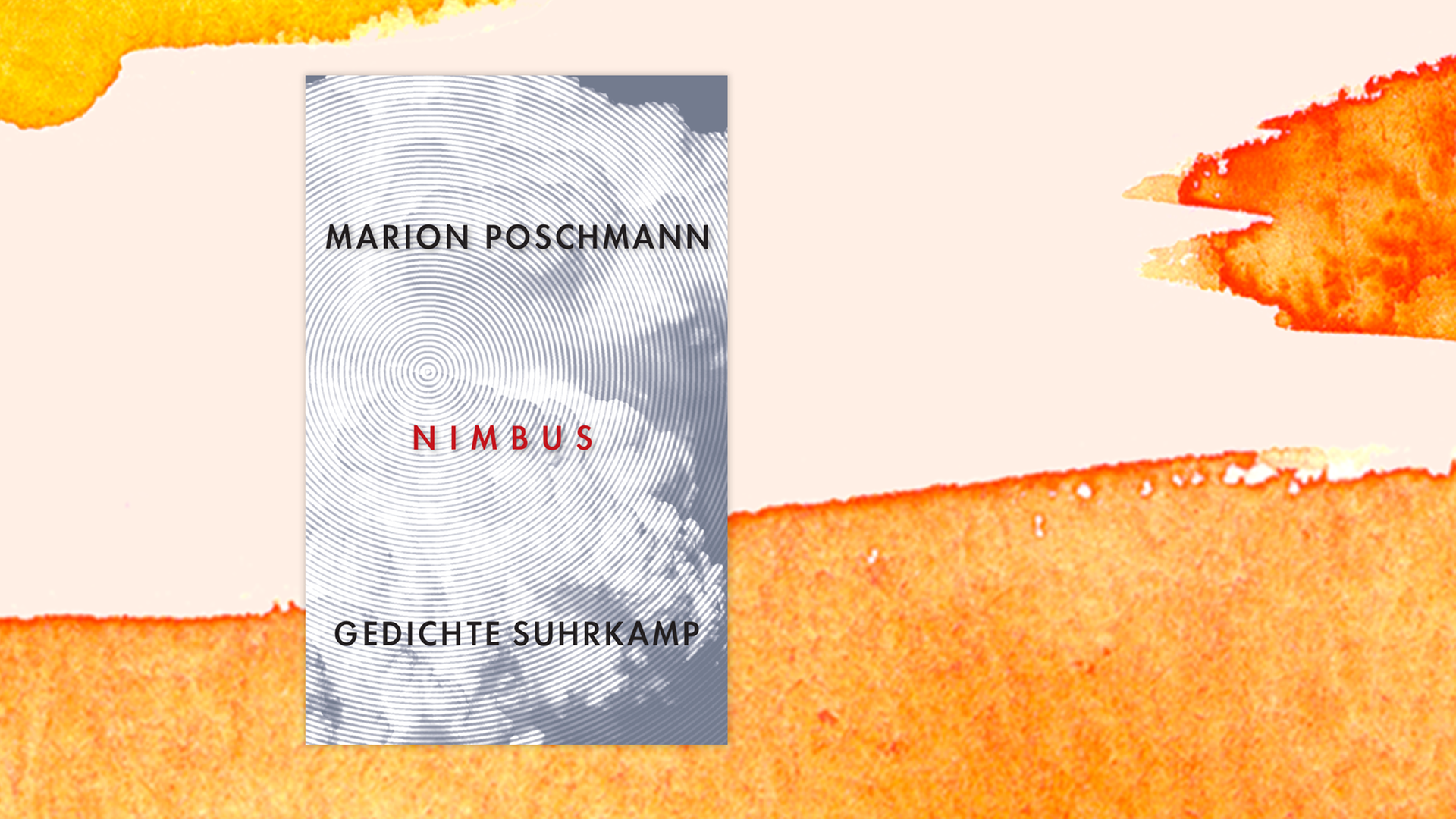 Zu sehen ist das Cover des Gedichtbands "Nimbus" von Marion Poschmann.