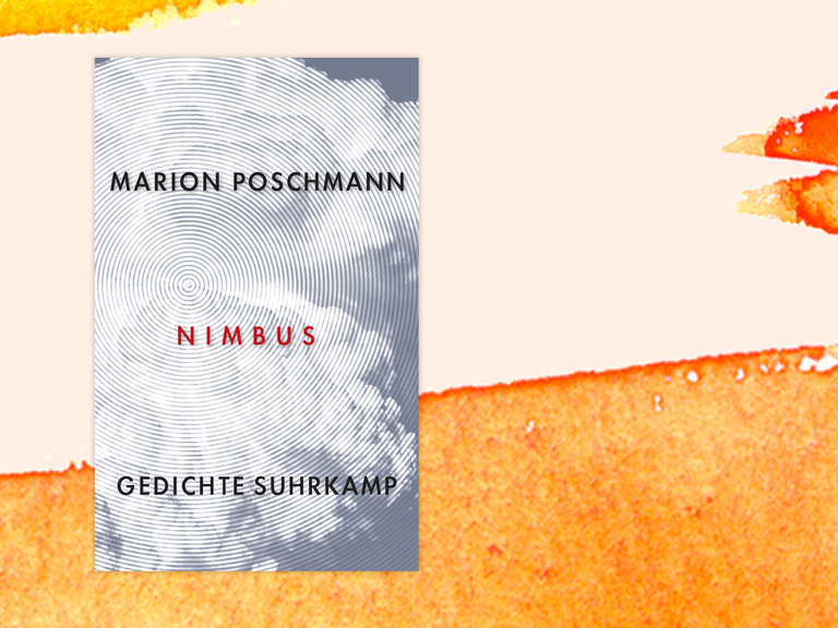 Zu sehen ist das Cover des Gedichtbands "Nimbus" von Marion Poschmann.