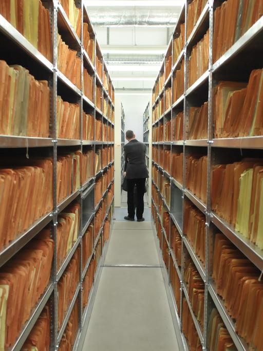 Das Archiv der Stasiunterlagenbehörde in Berlin. Die Zukunft der Behörde ist ungewiss.