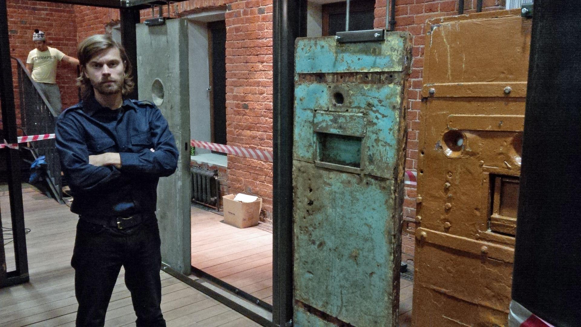 Gulag-Museumsdirektor Roman Romanow vor der Eröffnung Gulag-Museumsdirektor Roman Romanow vor der Eröffnung