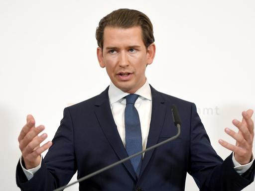Bundeskanzler Sebastian Kurz (OEVP) kündigt Neuwahlen an infolge der Veröffentlichung des "Ibiza - Videos" in der Causa Strache, am Samstag, 18. Mai 2019, im Bundeskanzleramt in Wien