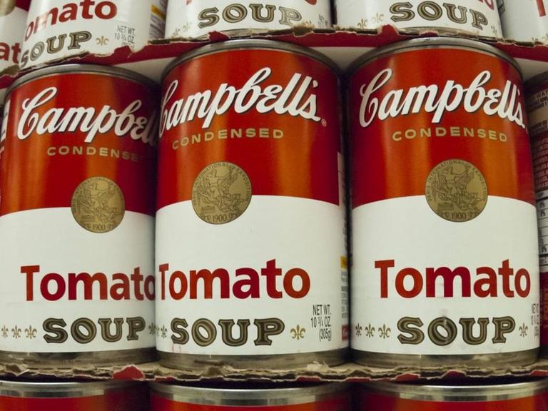 Die legendäre Tomatensuppe von Campell - Warhol machte Kunst daraus.