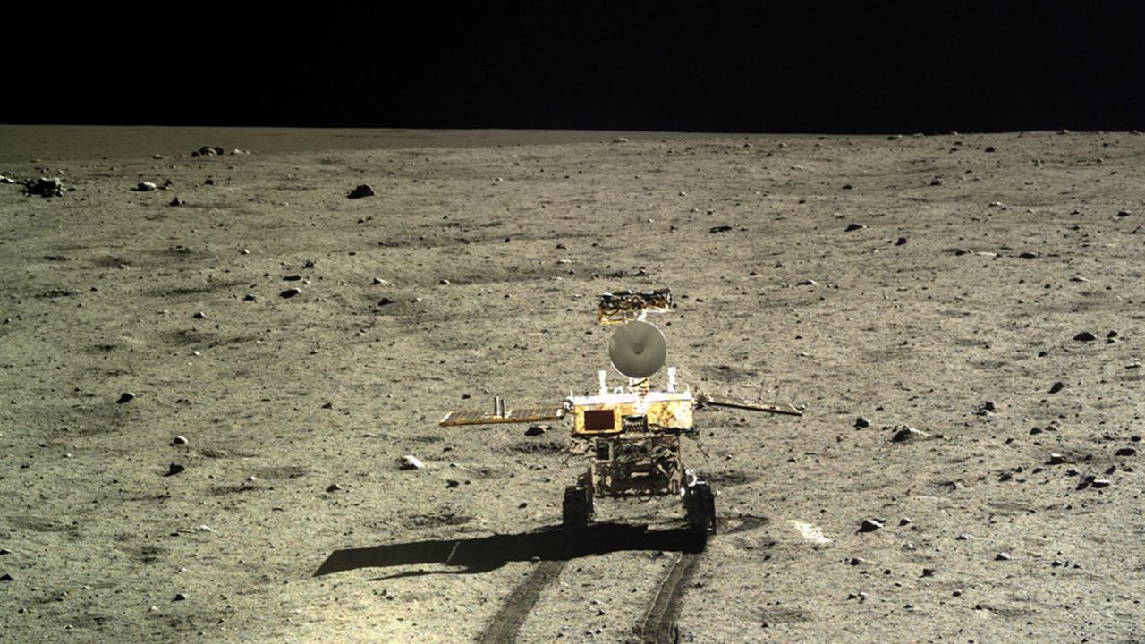 Der Rover Yutu-2 ("Jadekaninchen") der Mission Chang'e 5 Der Rover Yutu-2 ("Jadekaninchen") der Mission Chang'e 5