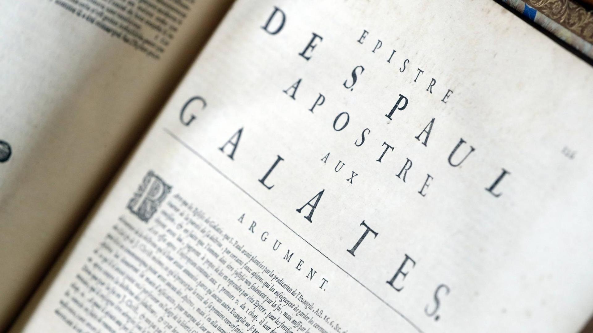Galater-Brief aus einer französischen Bibel