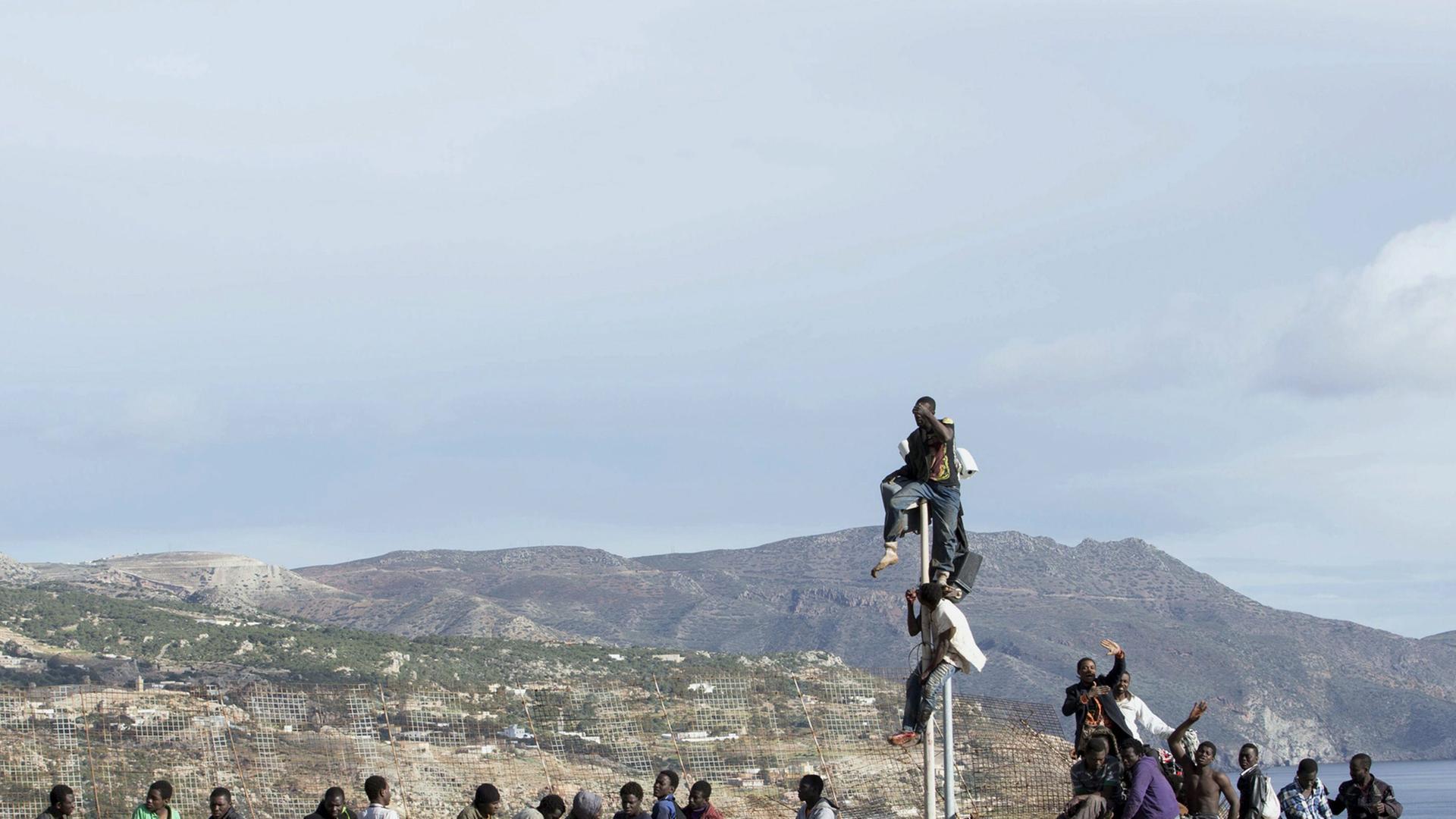 Flüchtlinge in Melilla Flüchtlinge in Melilla